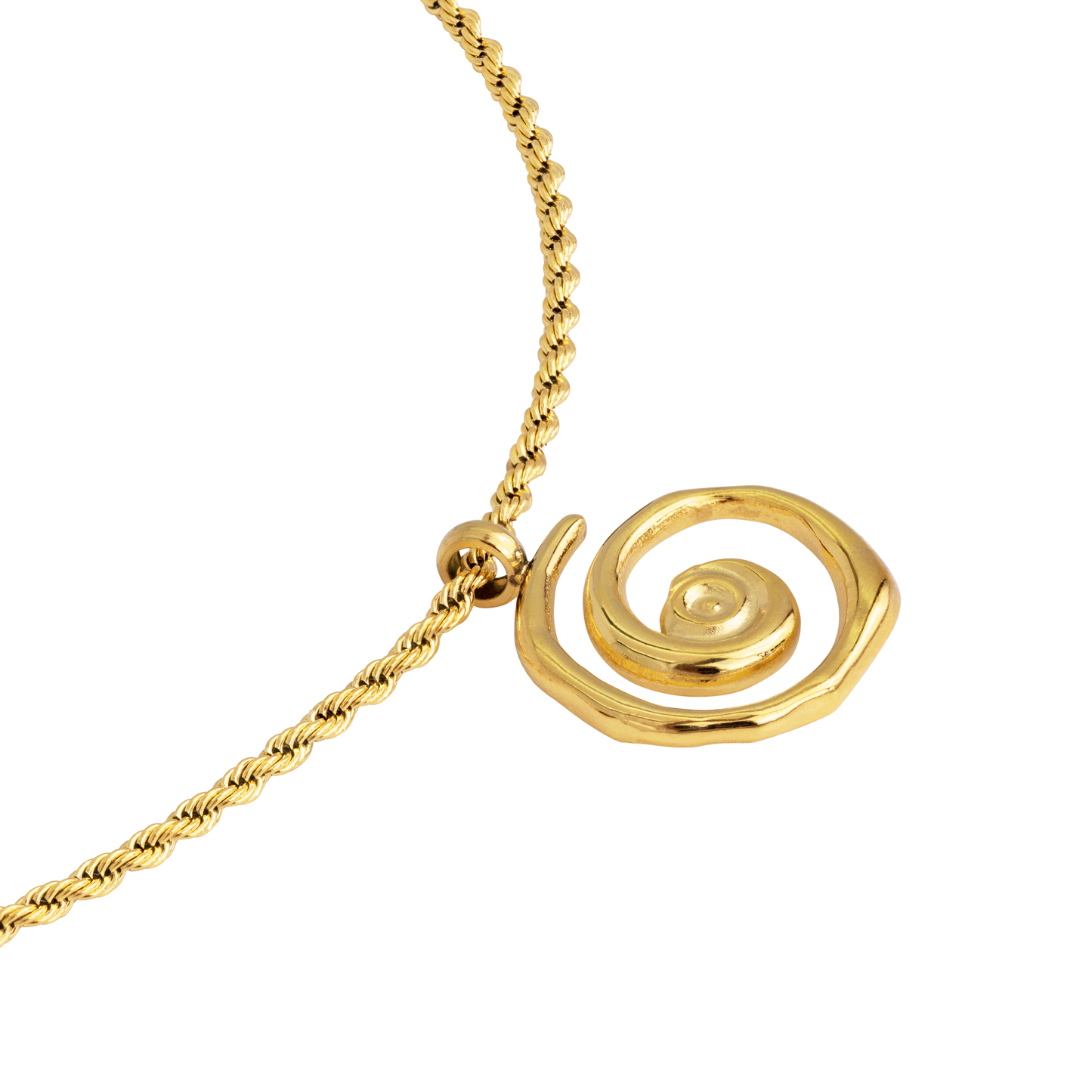 Sweet Swirl Necklace Gold