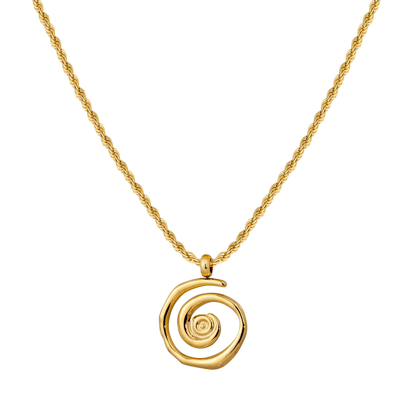 Sweet Swirl Necklace Gold