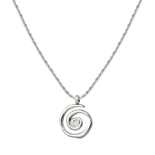 Sweet Swirl Necklace Silber