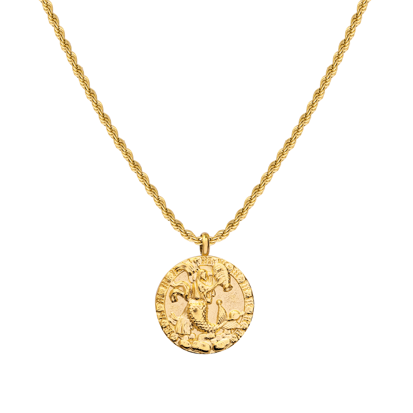 Aquarius / Wassermann Necklace Gold