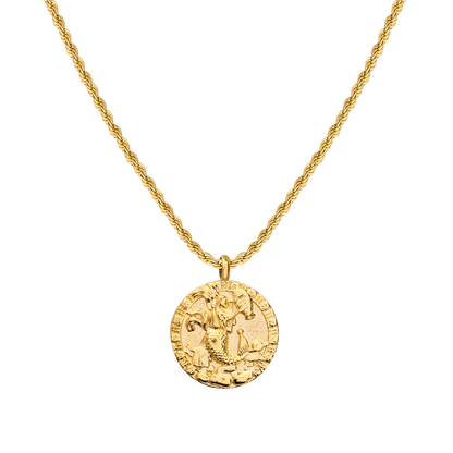 Aquarius / Wassermann Necklace Gold