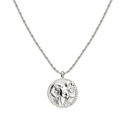 Aries / Widder Necklace Silber