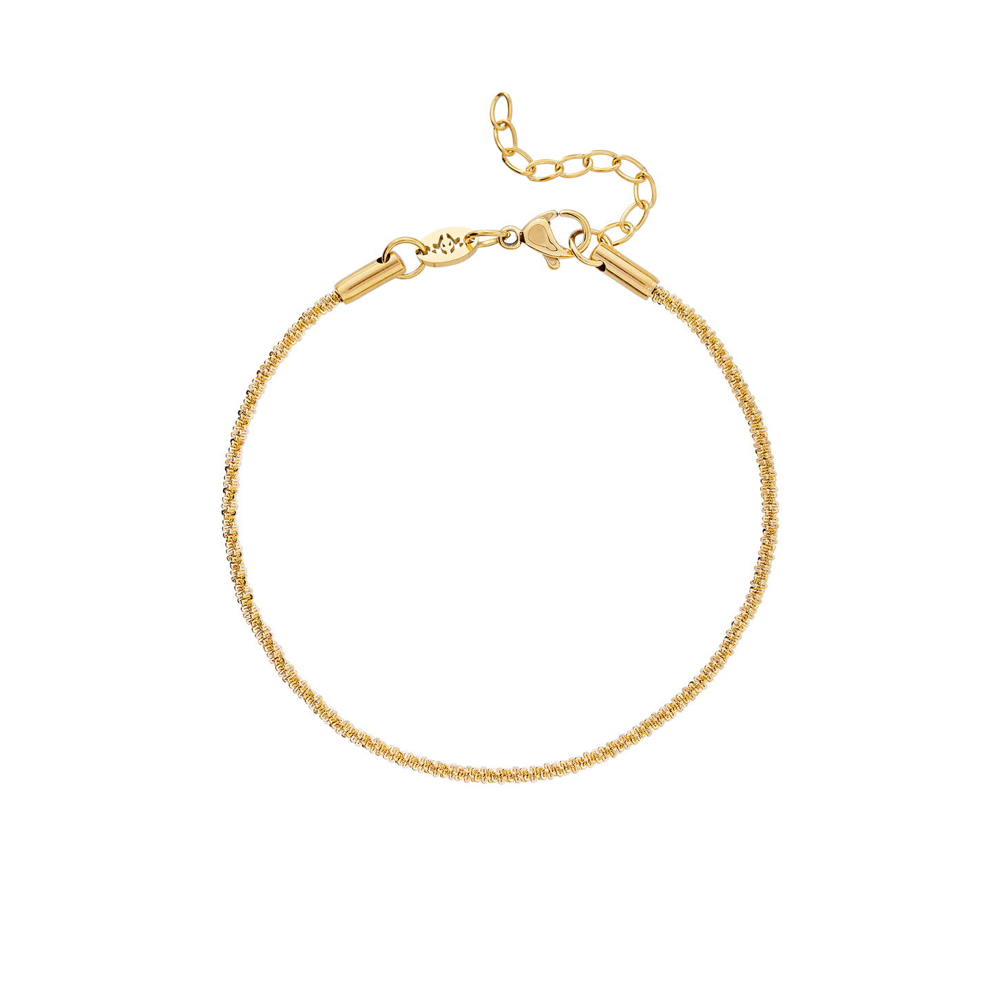 Criss Cross Chain Bracelet Gold