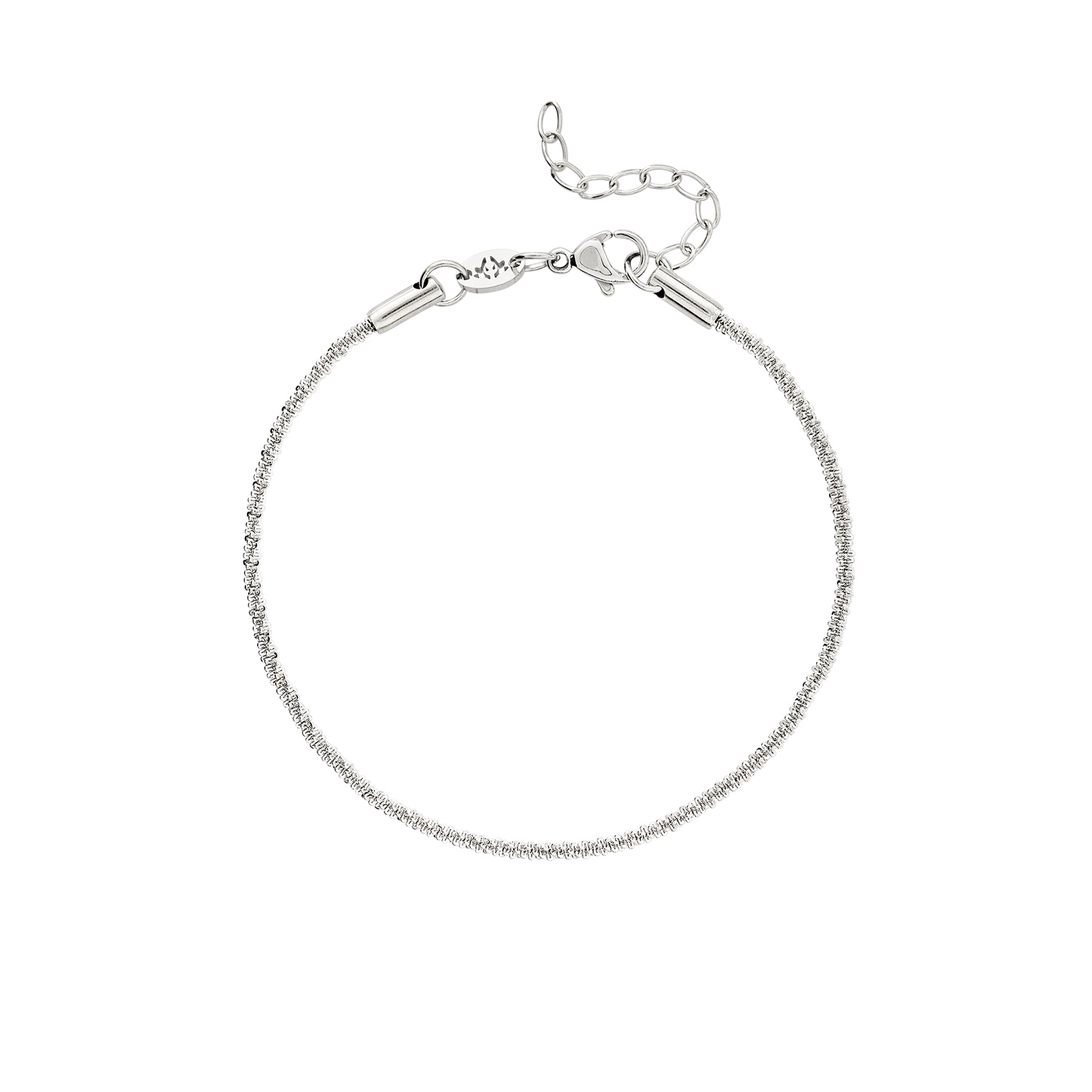 Criss Cross Chain Bracelet Silber