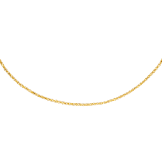 Criss Cross Chain Necklace Gold