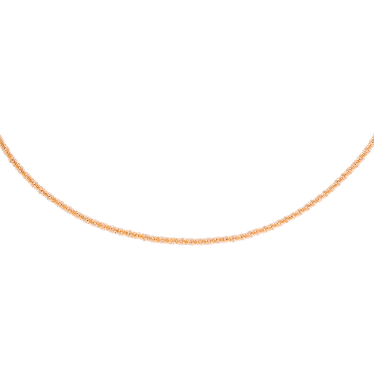 Criss Cross Chain Necklace Roségold