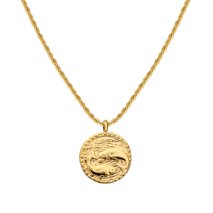 Pisces / Fische Necklace Gold