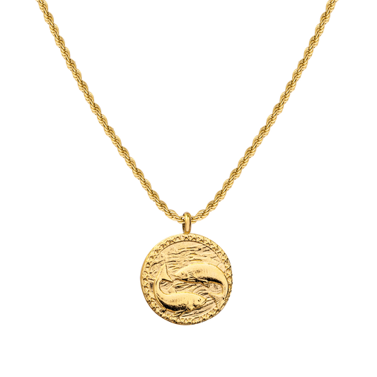 Pisces / Fische Necklace Gold