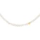 Retro Love Pearl Necklace Gold