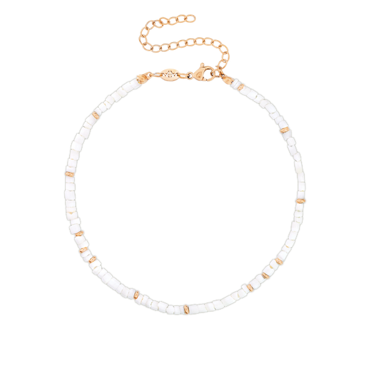 Puka Shell Anklet Roségold