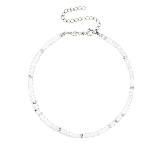 Puka Shell Anklet Silber