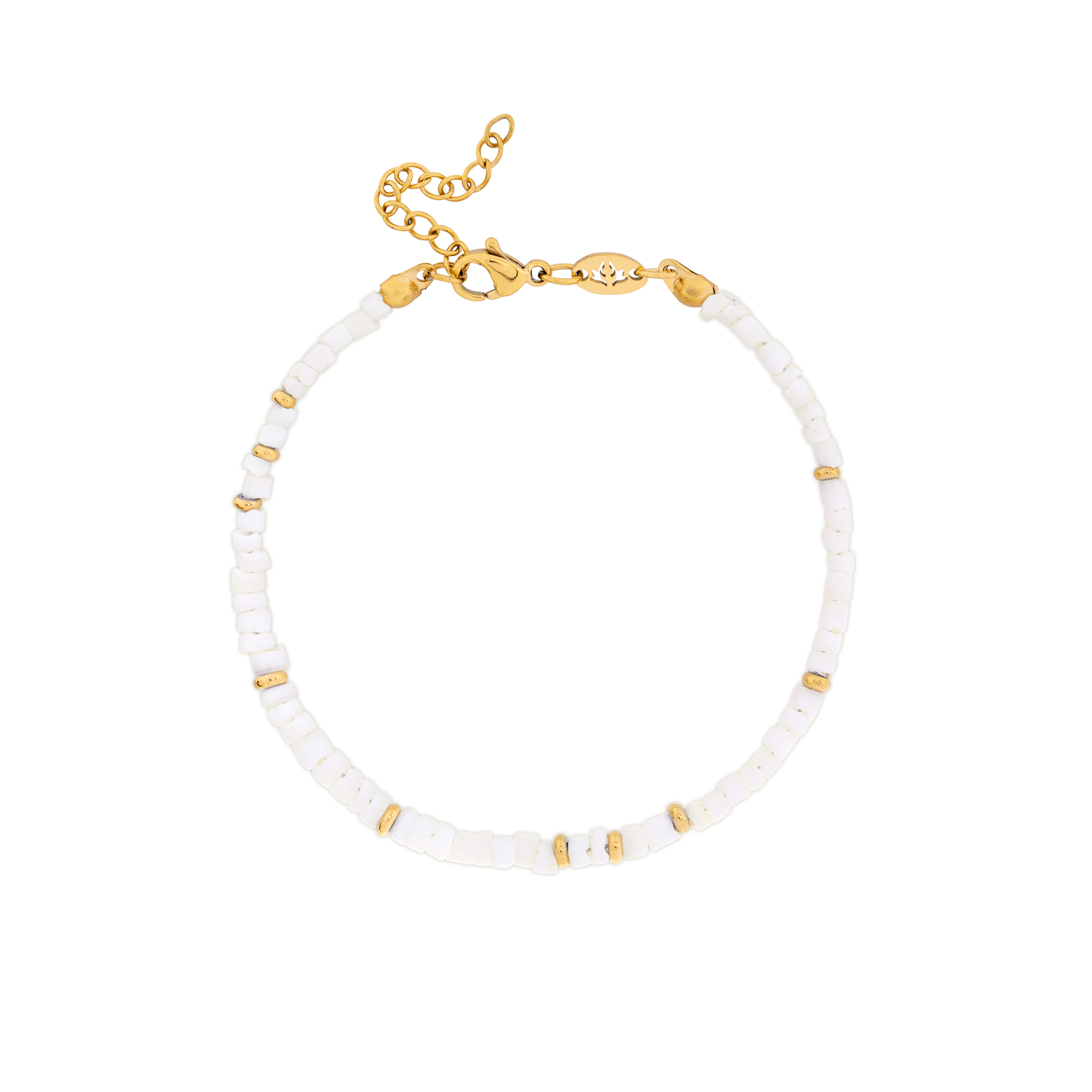 Puka Shell Bracelet Gold