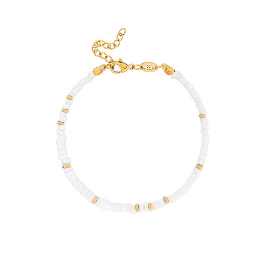 Puka Shell Bracelet Gold