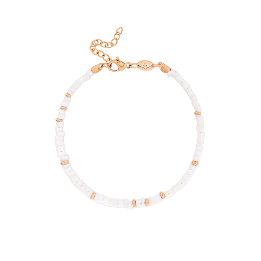 Puka Shell Bracelet Roségold