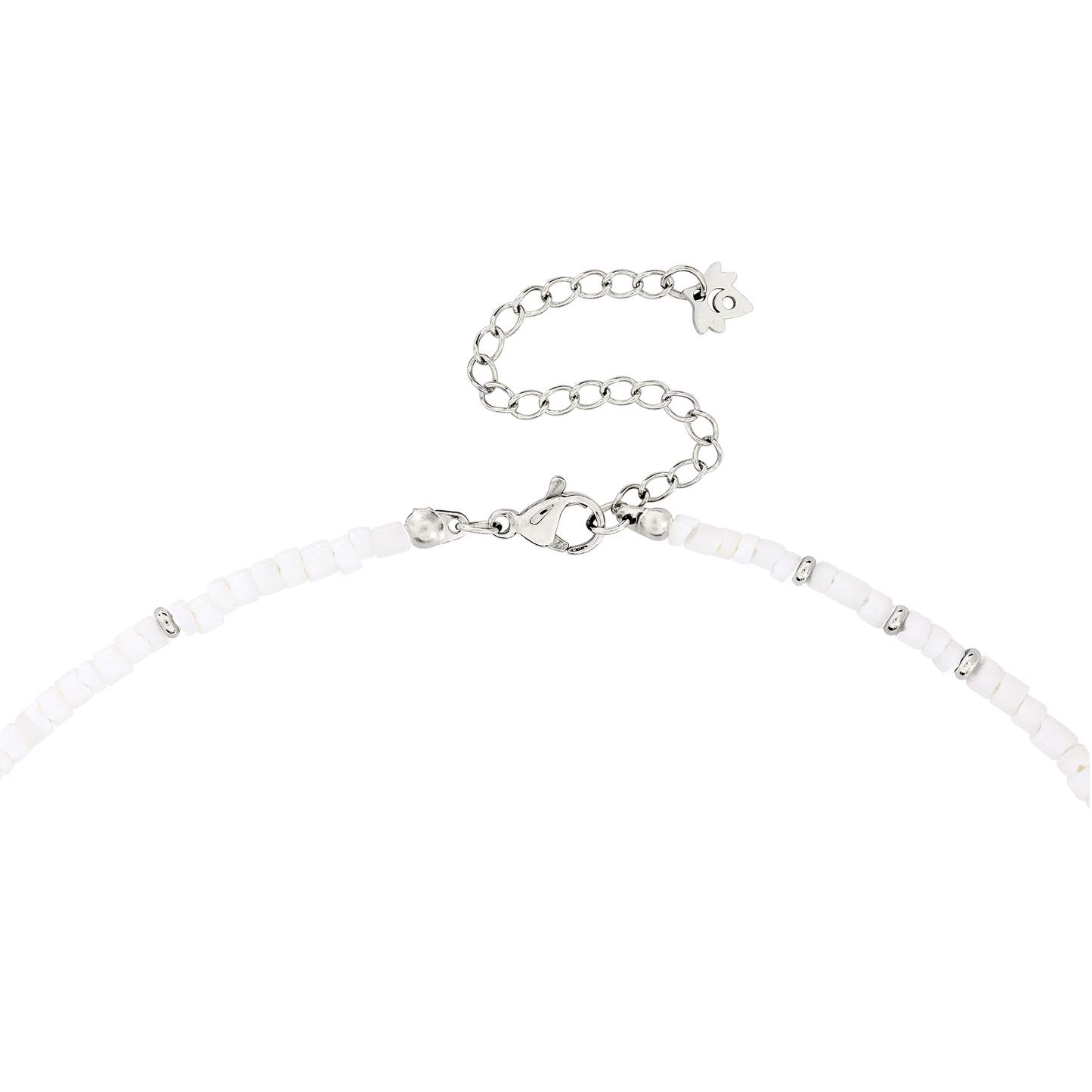 Puka Shell Necklace Silber