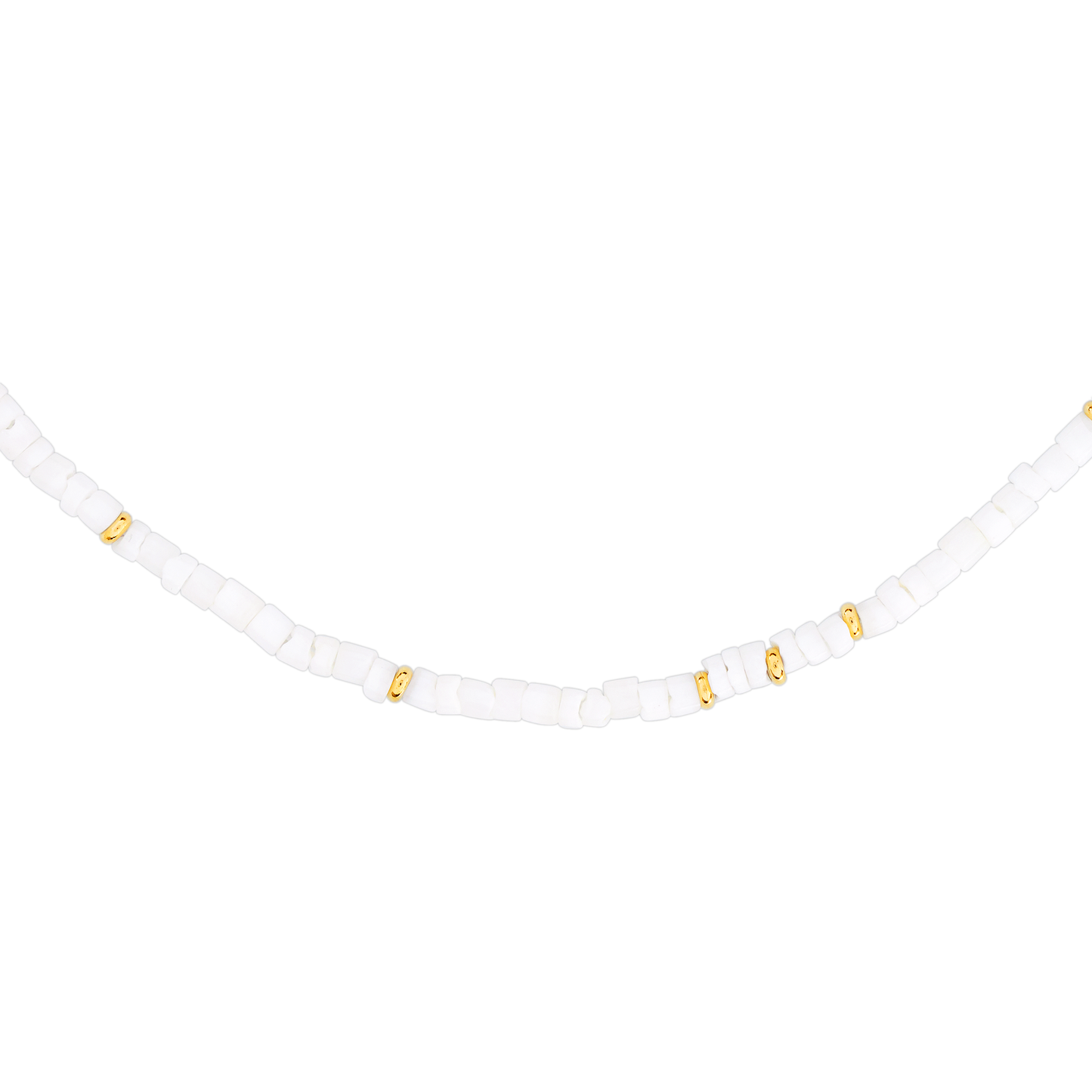 Puka Shell Necklace Gold