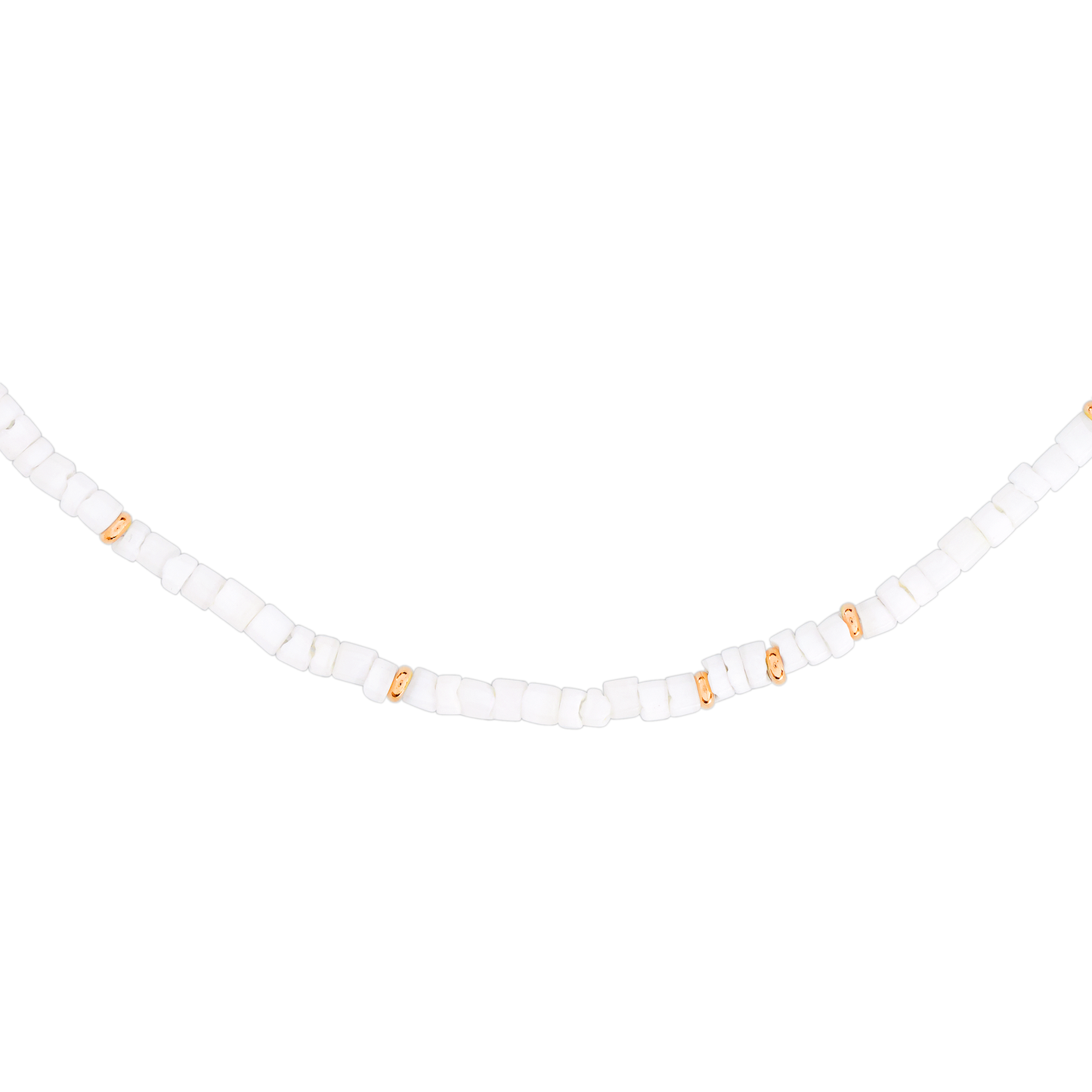 Puka Shell Necklace Roségold