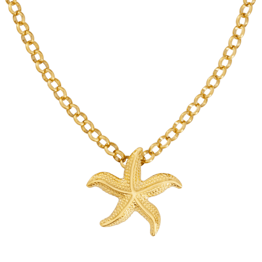 Starfish Necklace Gold