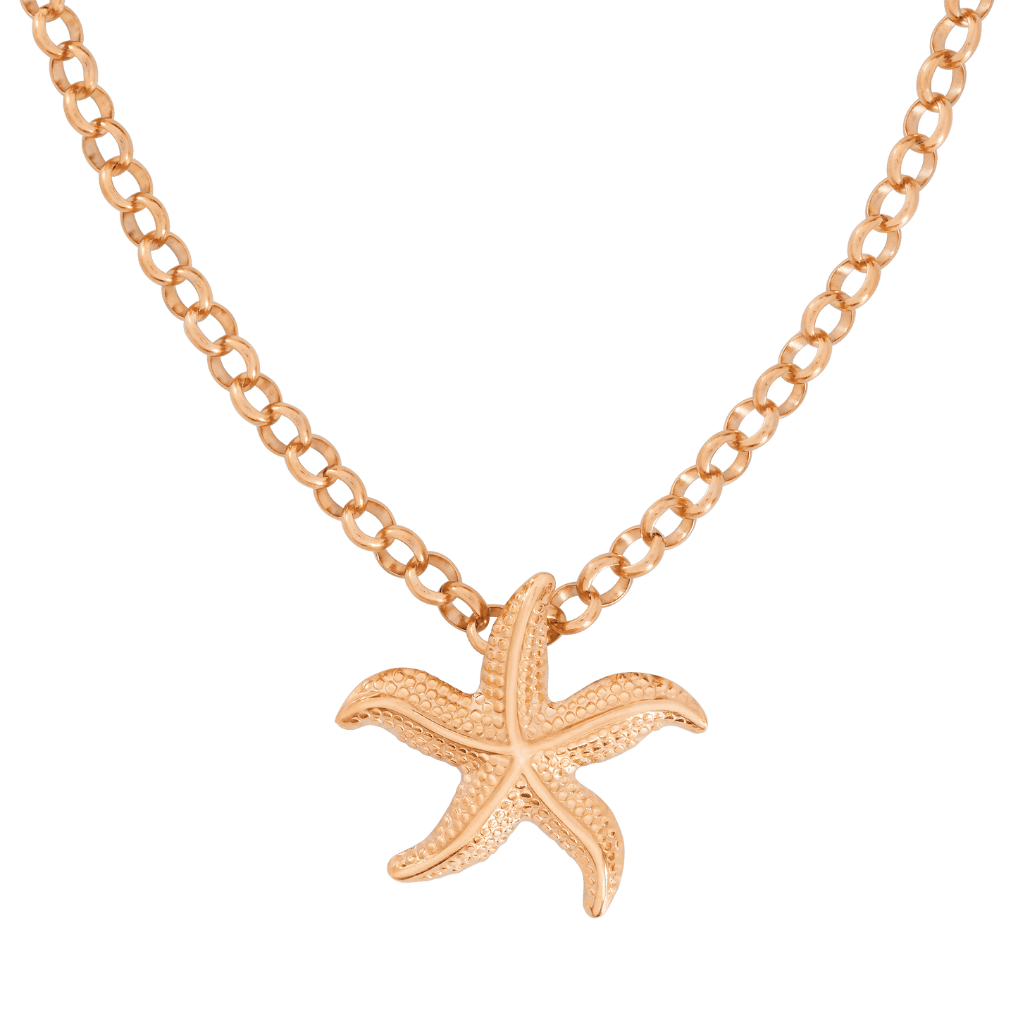 Starfish Necklace Roségold