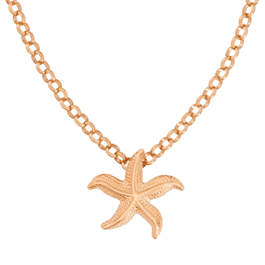 Starfish Necklace Roségold