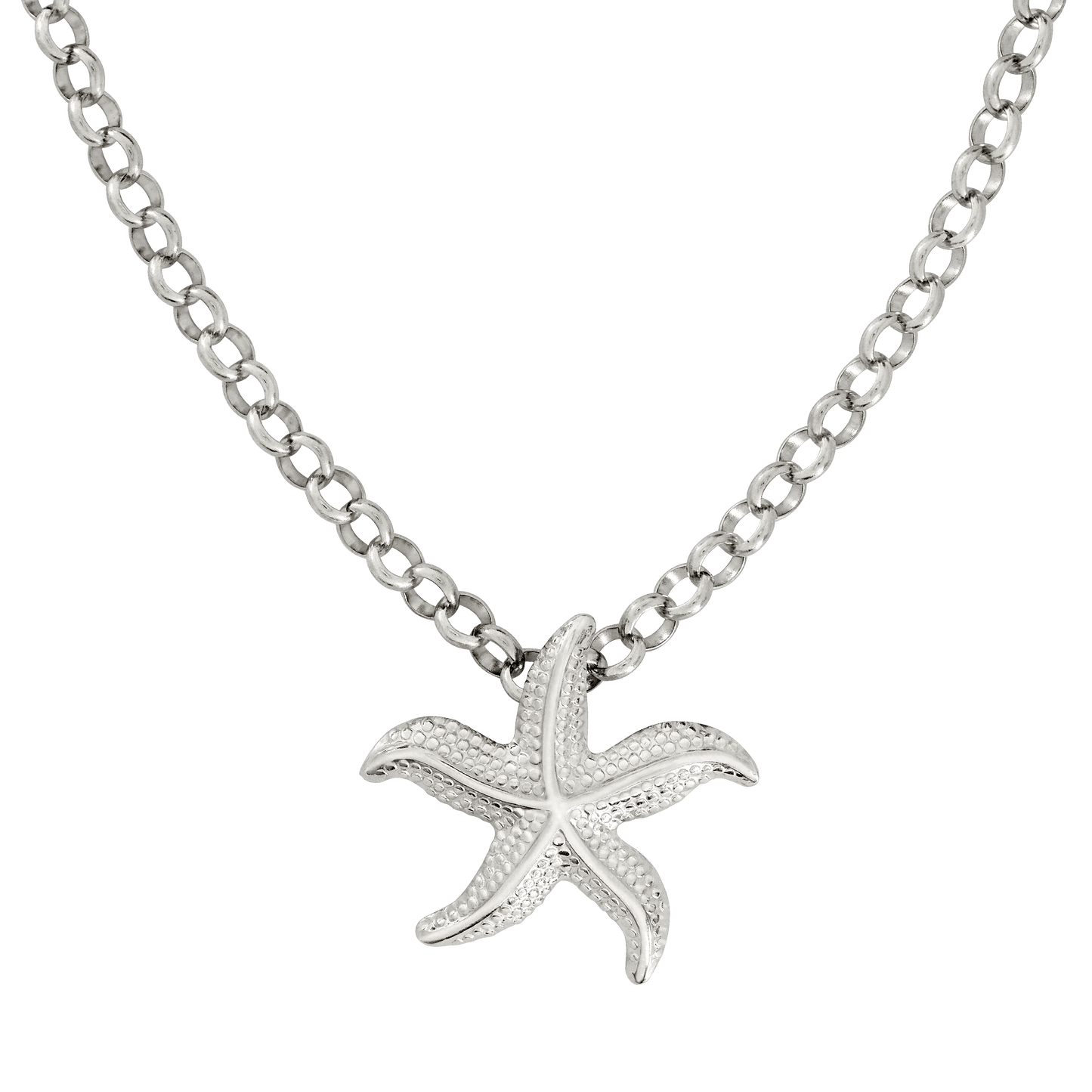 Starfish Necklace Silber