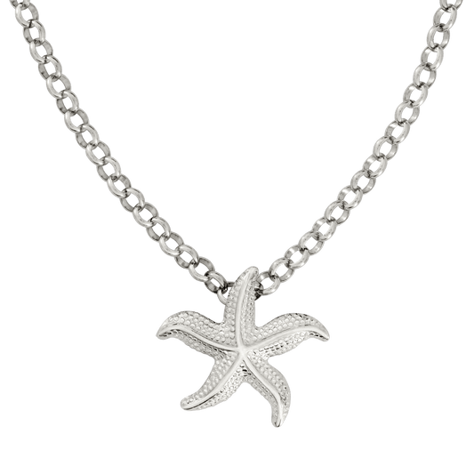 Starfish Necklace Silber