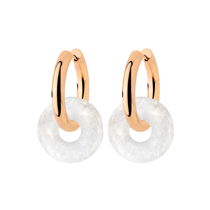 Chunky Above the Clouds Donut Hoop Set Medium Roségold