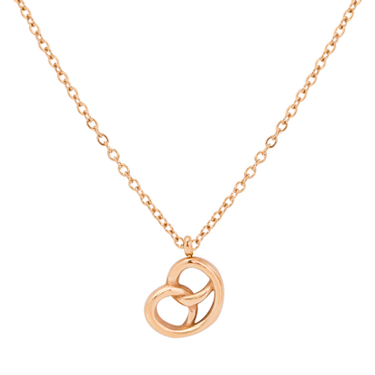 Pretzel Necklace Roségold