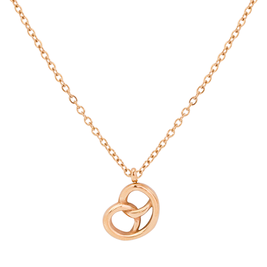 Pretzel Necklace Roségold