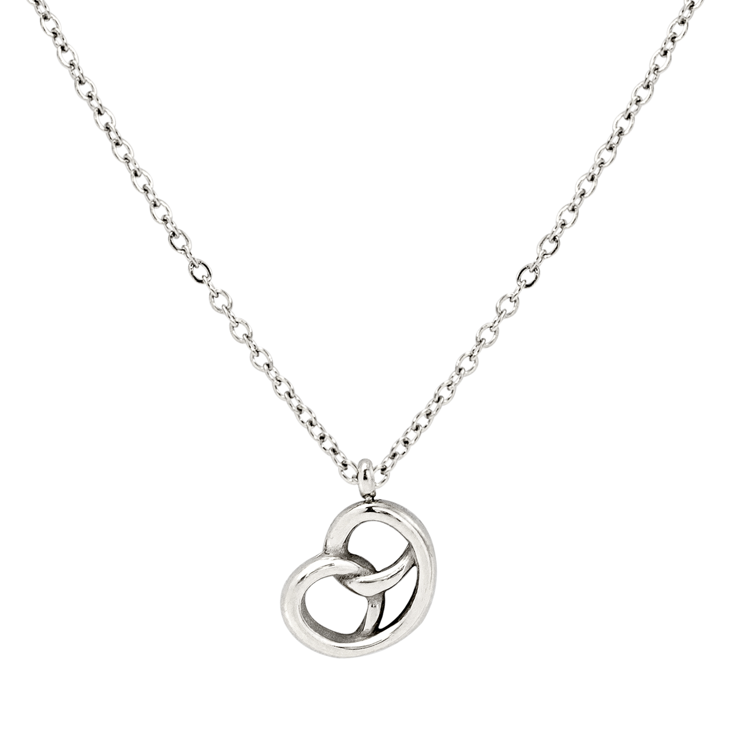 Pretzel Necklace Silber