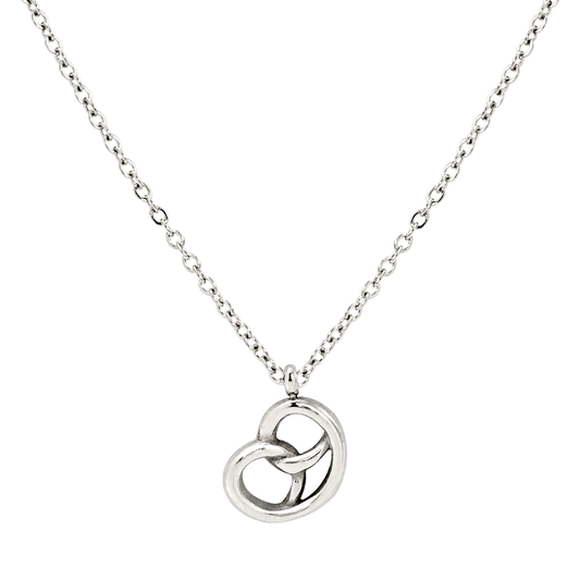 Pretzel Necklace Silber