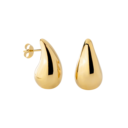 Droplet Studs Medium Gold