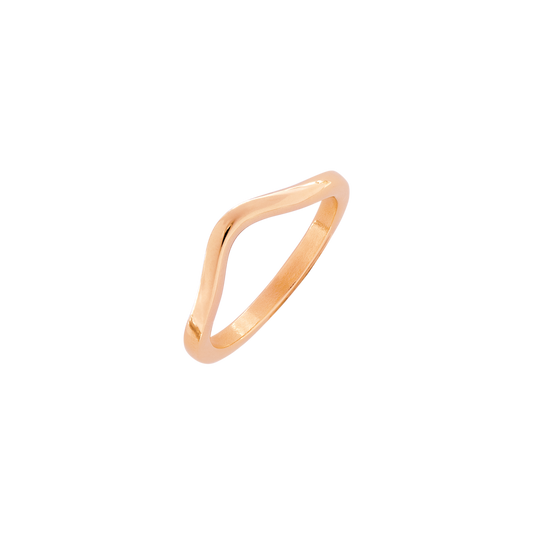 Gentle Curve Ring Roségold