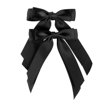 Bow Hairpin Set Black