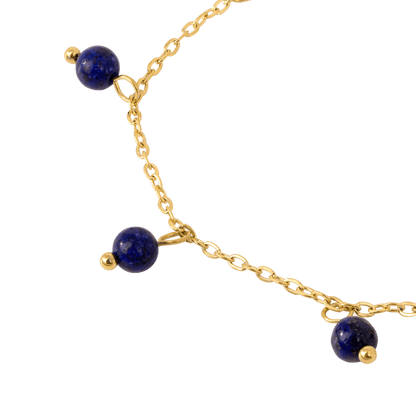 Blue Bay Anklet Gold