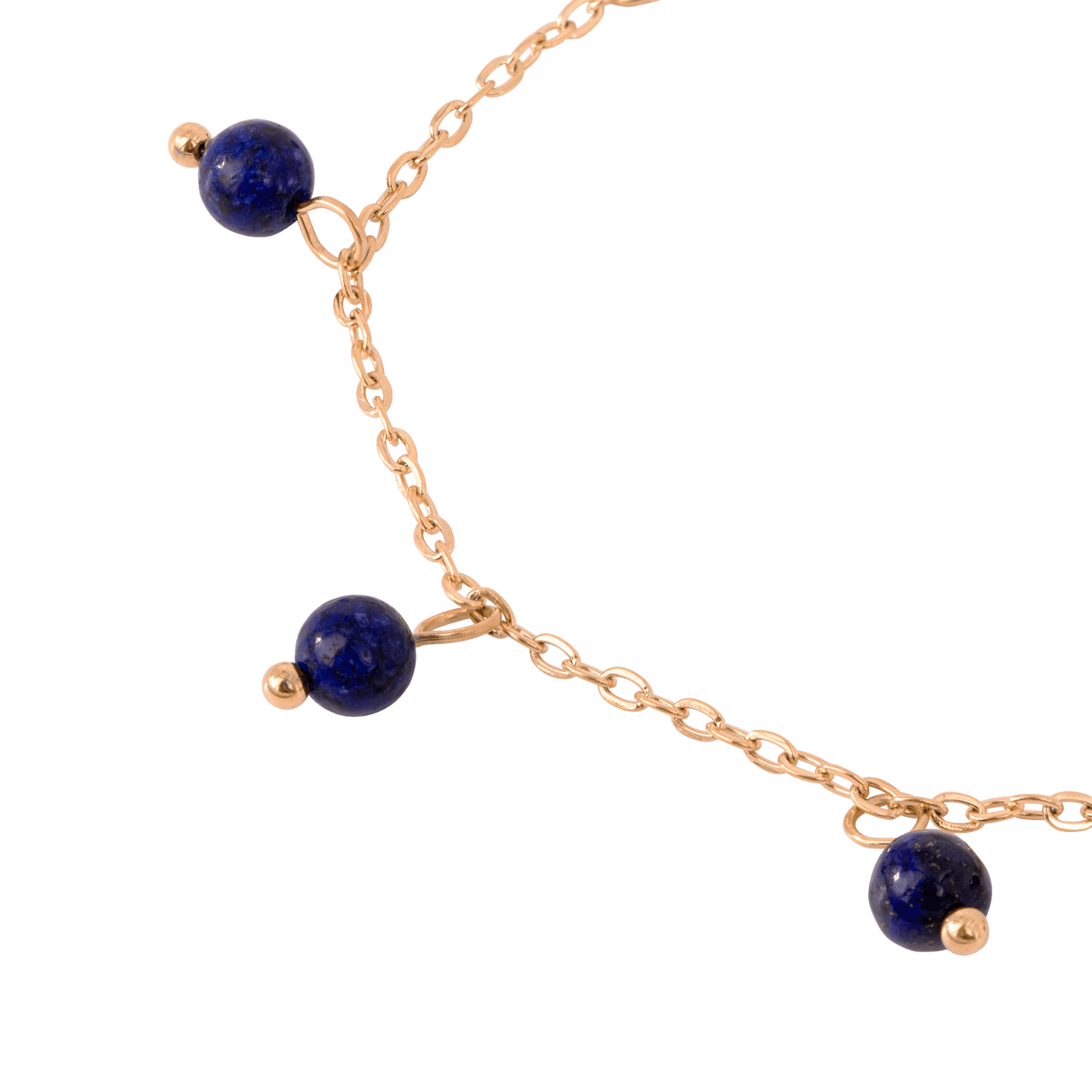 Blue Bay Anklet Roségold