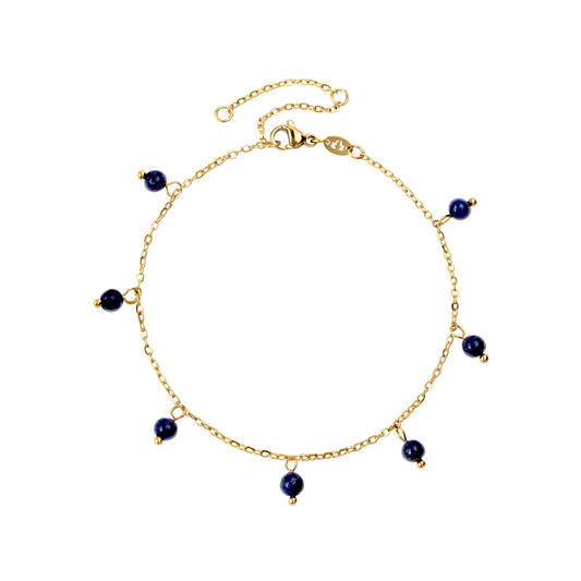 Blue Bay Anklet Gold