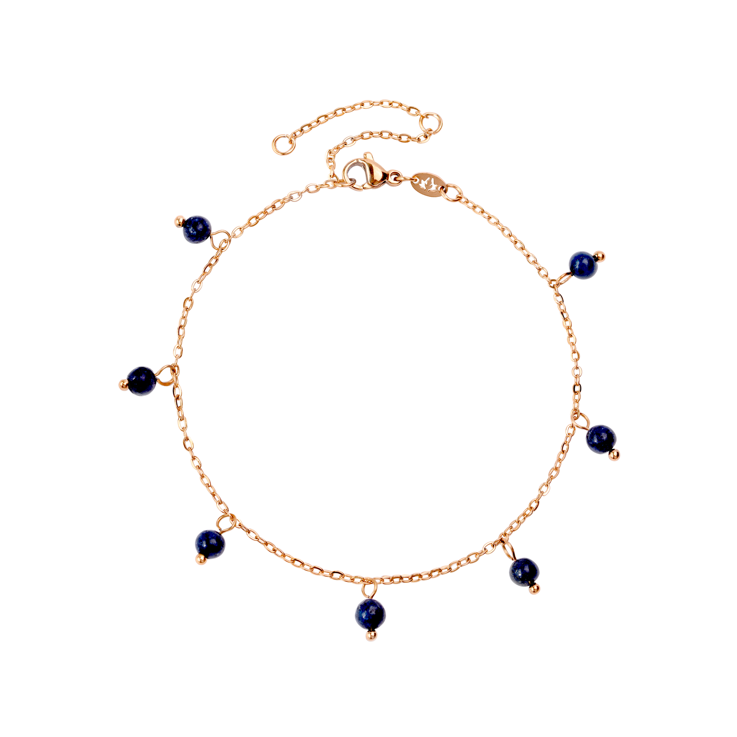 Blue Bay Anklet Roségold