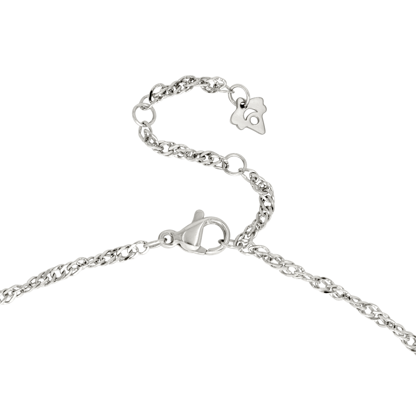 Bouquet Coin Necklace Silber