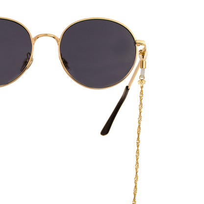 Curly Twist Sunglasses Chain Gold