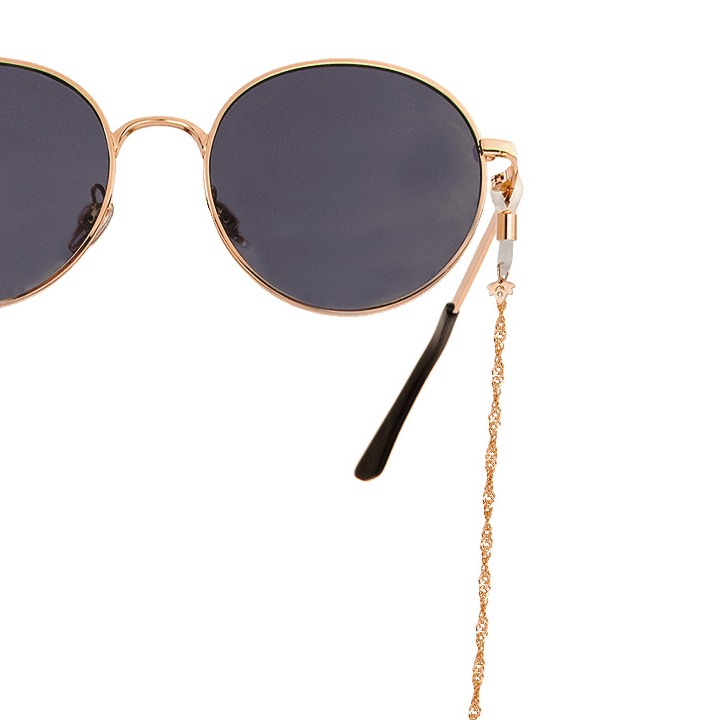 Curly Twist Sunglasses Chain Roségold