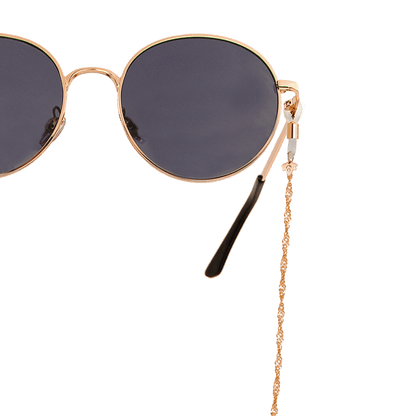 Curly Twist Sunglasses Chain Roségold