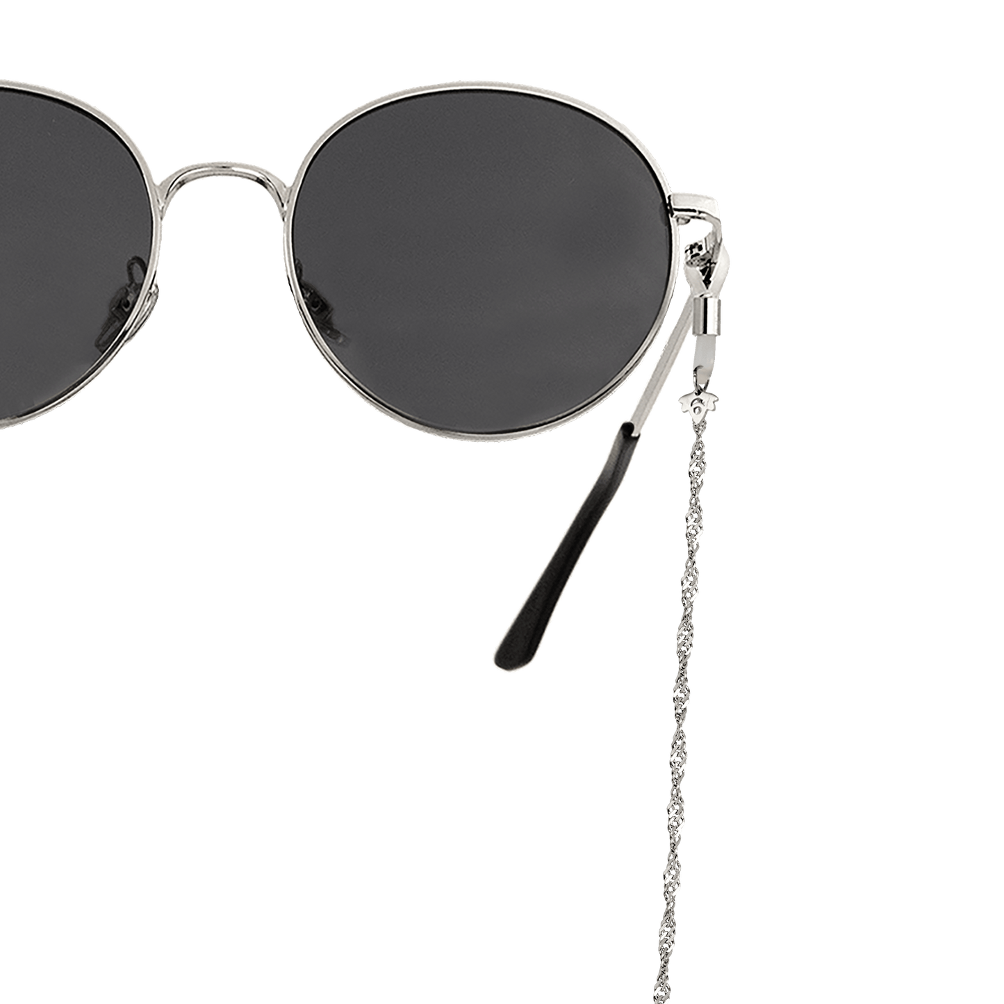 Curly Twist Sunglasses Chain Silber