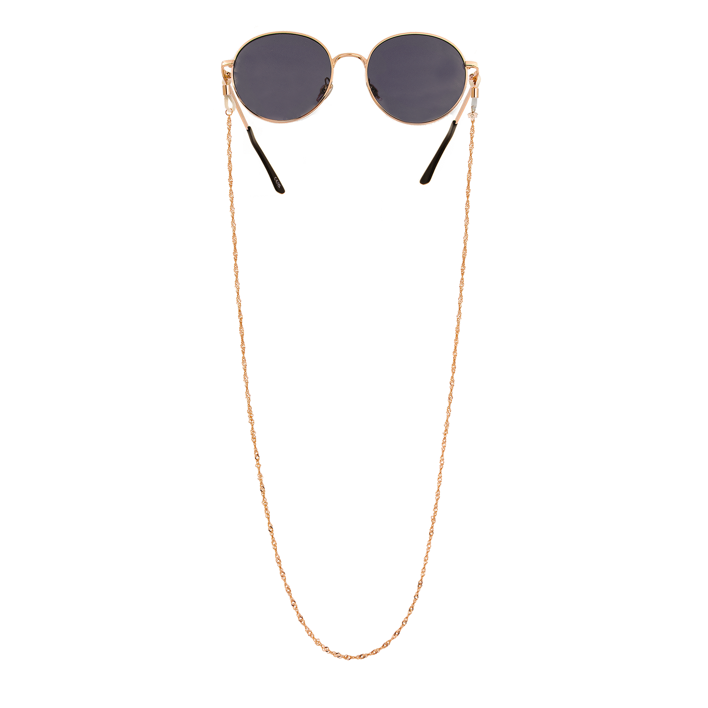 Curly Twist Sunglasses Chain Roségold