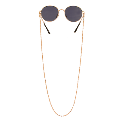 Curly Twist Sunglasses Chain Roségold