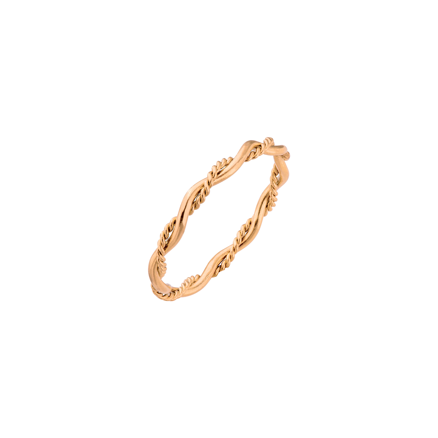 Curly Twist Ring Roségold