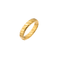 Flat Stripe Ring Gold