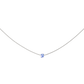 Flower Tile Necklace Silber