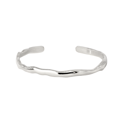 Flowing Bangle Silber