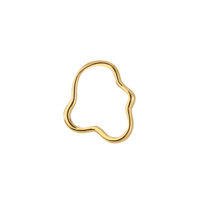 Forming Fluids Oval Hoop Set Baby Gold